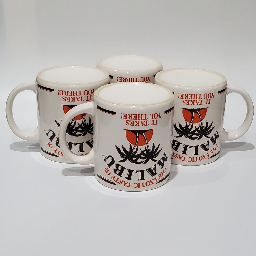 🌴 (4) 10oz Malibu 🌴 Palm Tree Mugs - Picture 5 of 13